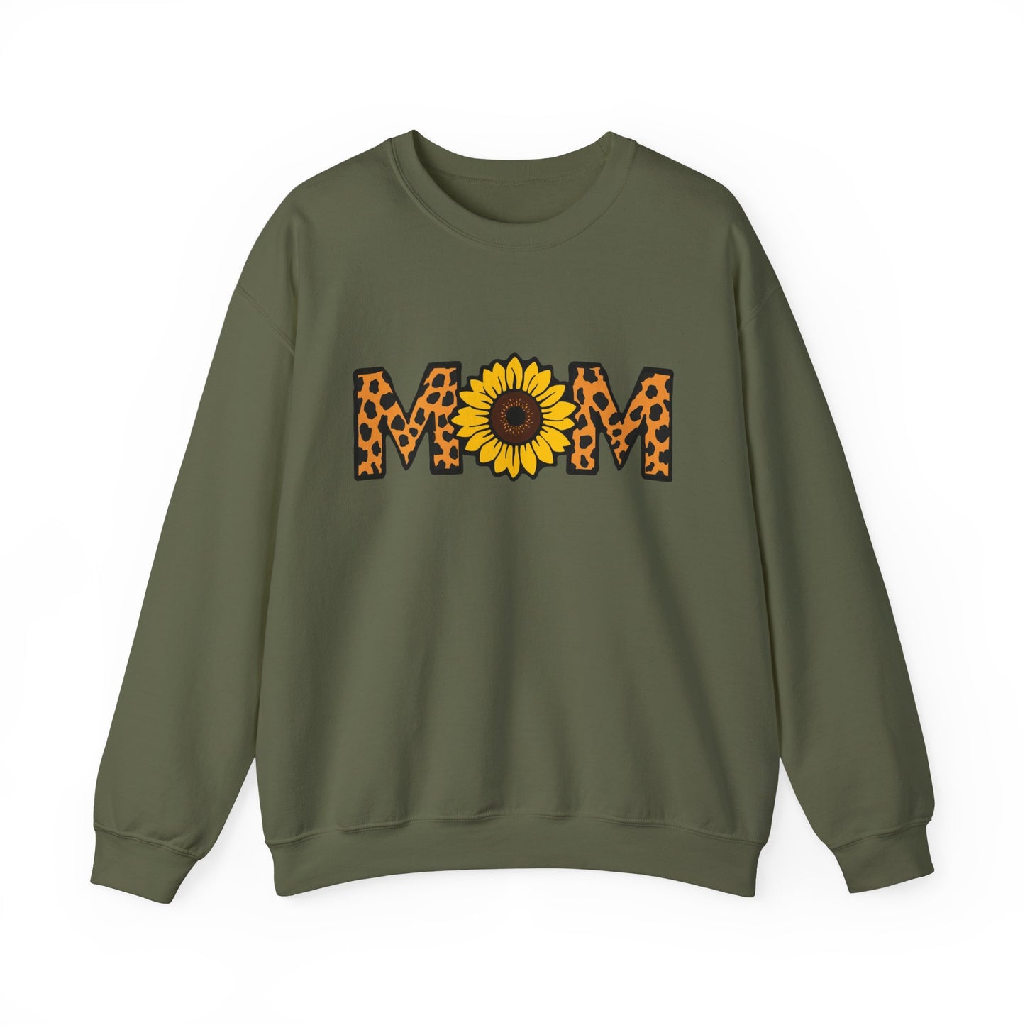 Sunflower Mom Crewneck Sweatshirt, Cozy Gift for Mothers, Mother's Day Apparel, Birthday Gift, Stylish Casual Wear