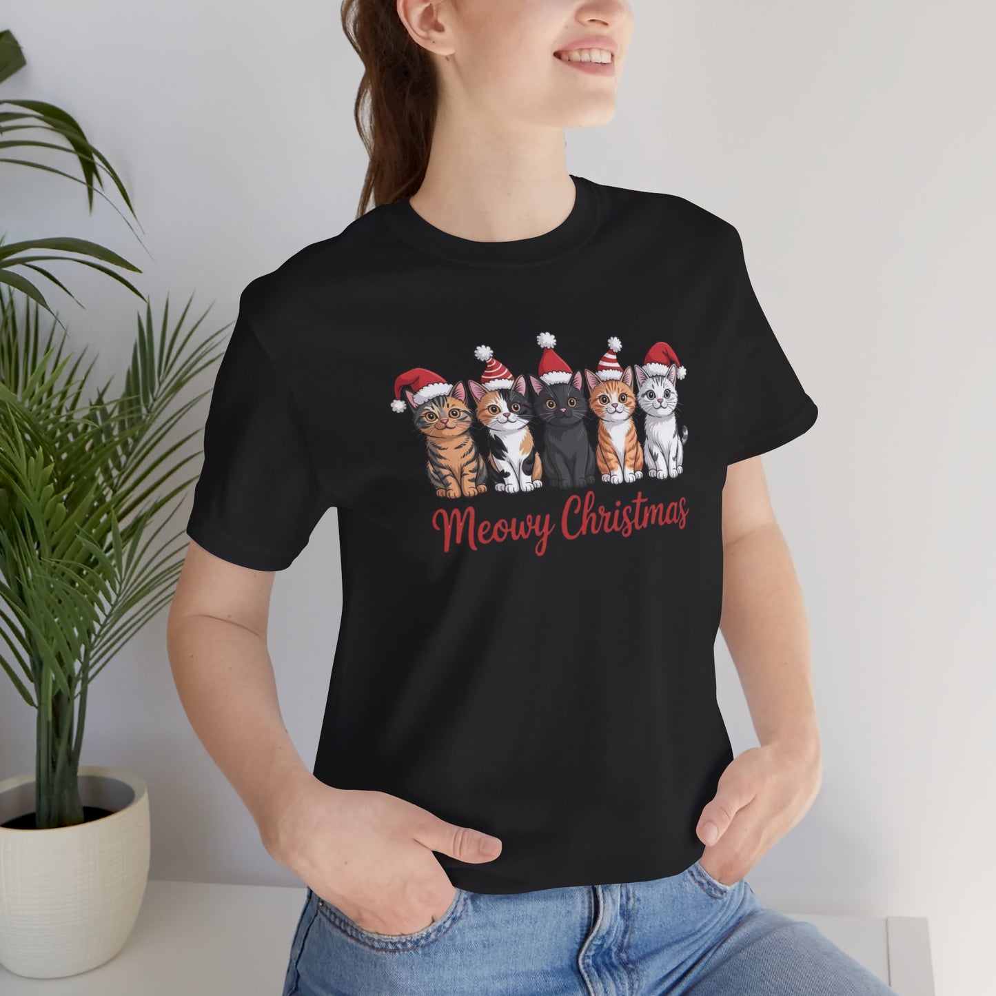 Meowy Christmas Cat T-Shirt