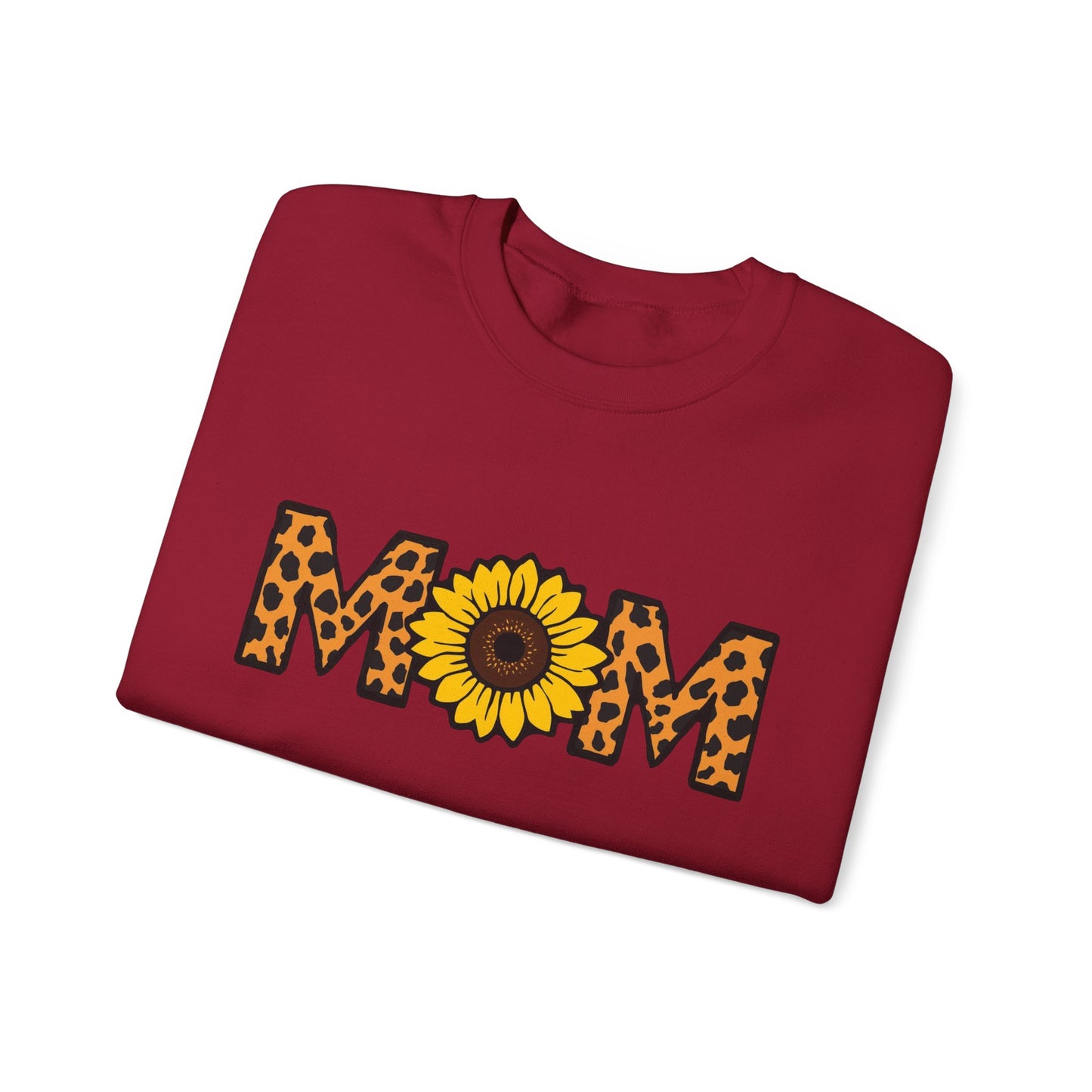Sunflower Mom Crewneck Sweatshirt, Cozy Gift for Mothers, Mother's Day Apparel, Birthday Gift, Stylish Casual Wear