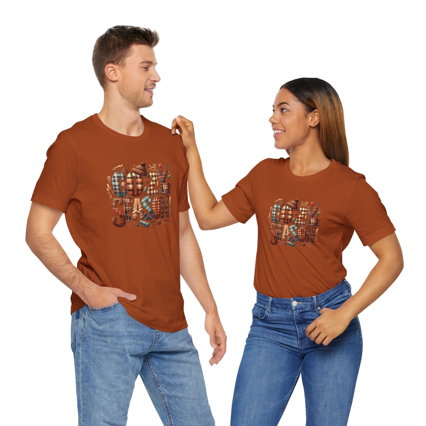 Cozy Season Tee, Comfortable Unisex Shirt for Fall, Autumn Outfit, Gift for Thanksgiving, Casual Wear, Seasonal T-Shirt