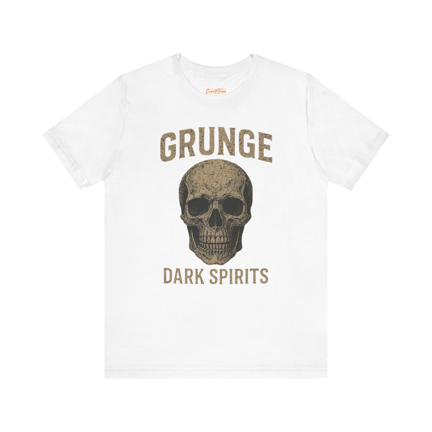 Grunge Skull Graphic Tee, Unisex T-Shirt for Music Lovers, Alternative Fashion, Casual Wear, Halloween Party, Vintage Style