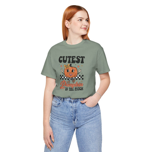 Cute Pumpkin Patch Tee - Fall Fashion, Halloween Shirt, Unisex Pumpkin Tee, Funny Graphic T-Shirt, Holiday Apparel