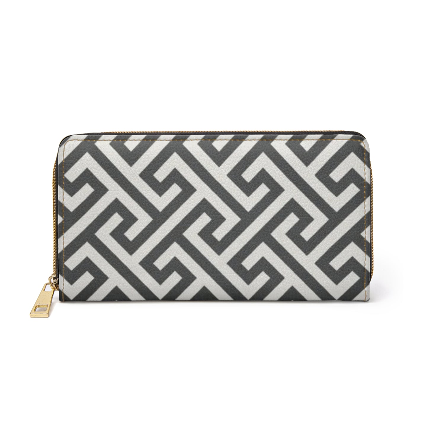 Chic Geometric Zipper Wallet, Stylish Clutch for Everyday Use, Perfect Gift for Her, Minimalist Wallet, Fashion Accessory