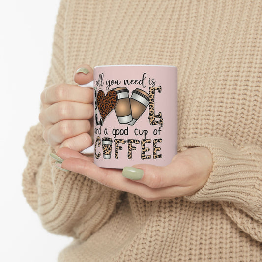 Love & Coffee Ceramic Mug