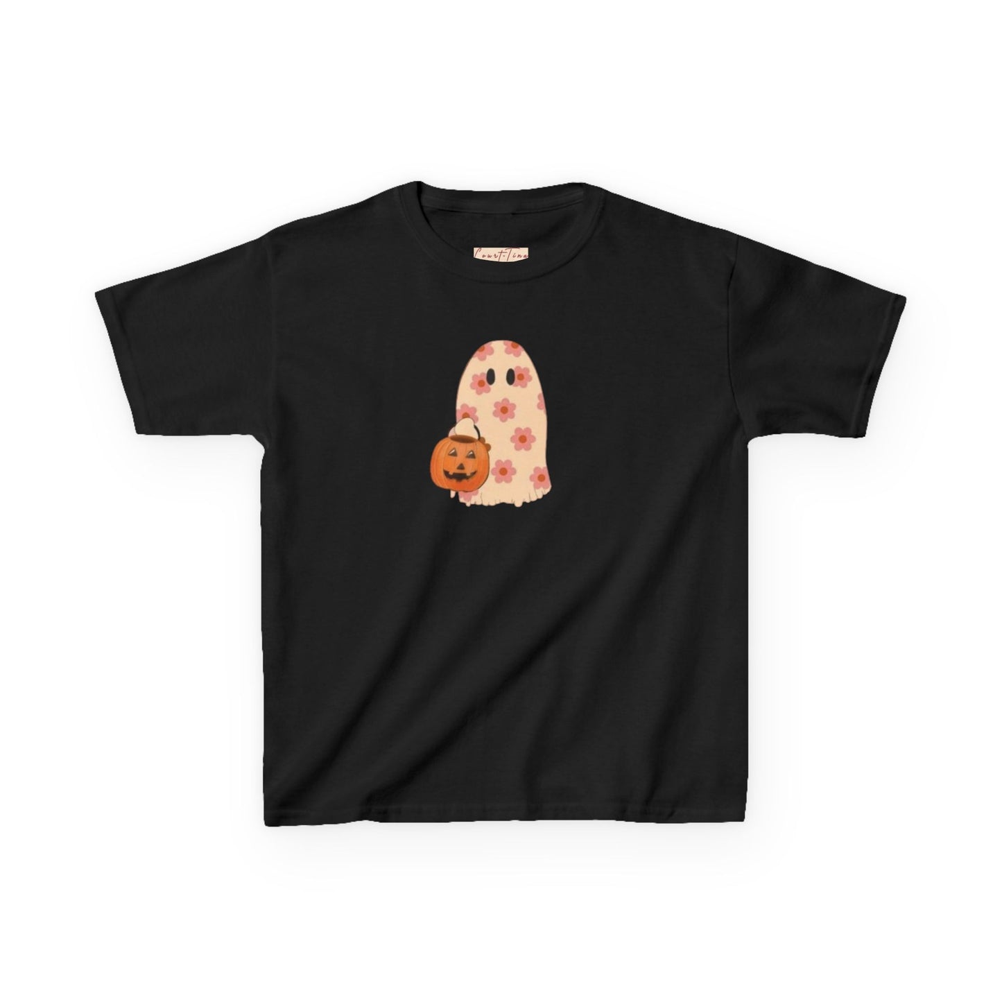 Halloween Kids Tee, Cute Ghost and Pumpkin, Kids Halloween Shirt, Fun Fall Apparel, Trick or Treat Tee, Kids Costume Top