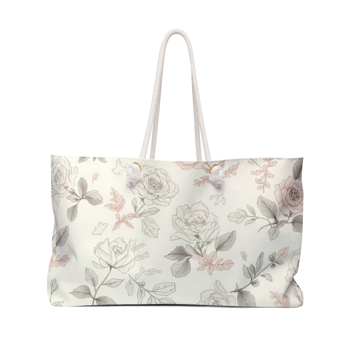 Floral Weekender Bag | Stylish Travel Tote for Getaways, Beach Days, Gym, Yoga, Shopping, Gift Ideas
