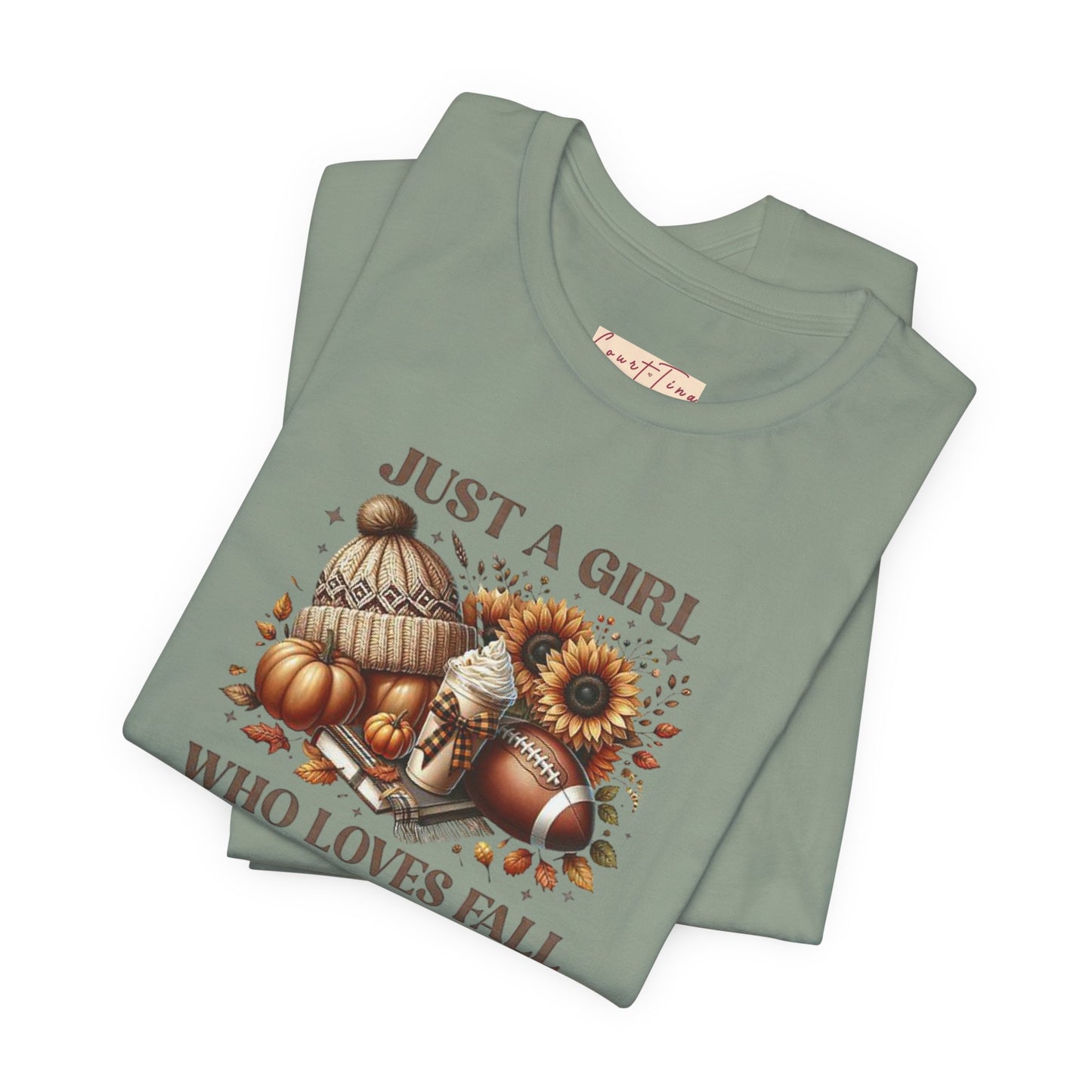Fall Lover Tee, Just a Girl Who Loves Fall Shirt, Autumn Graphic Tee, Seasonal Sweatshirt, Cozy Fall Apparel, Thanksgiving Gift