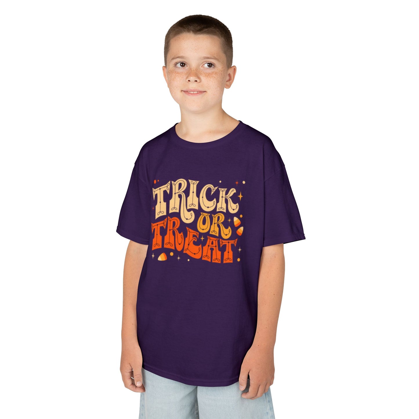 Kids Halloween Tee, Trick or Treat T-Shirt, Halloween Costume Shirt, Spooky Kids Apparel, Fall Festivity Tee