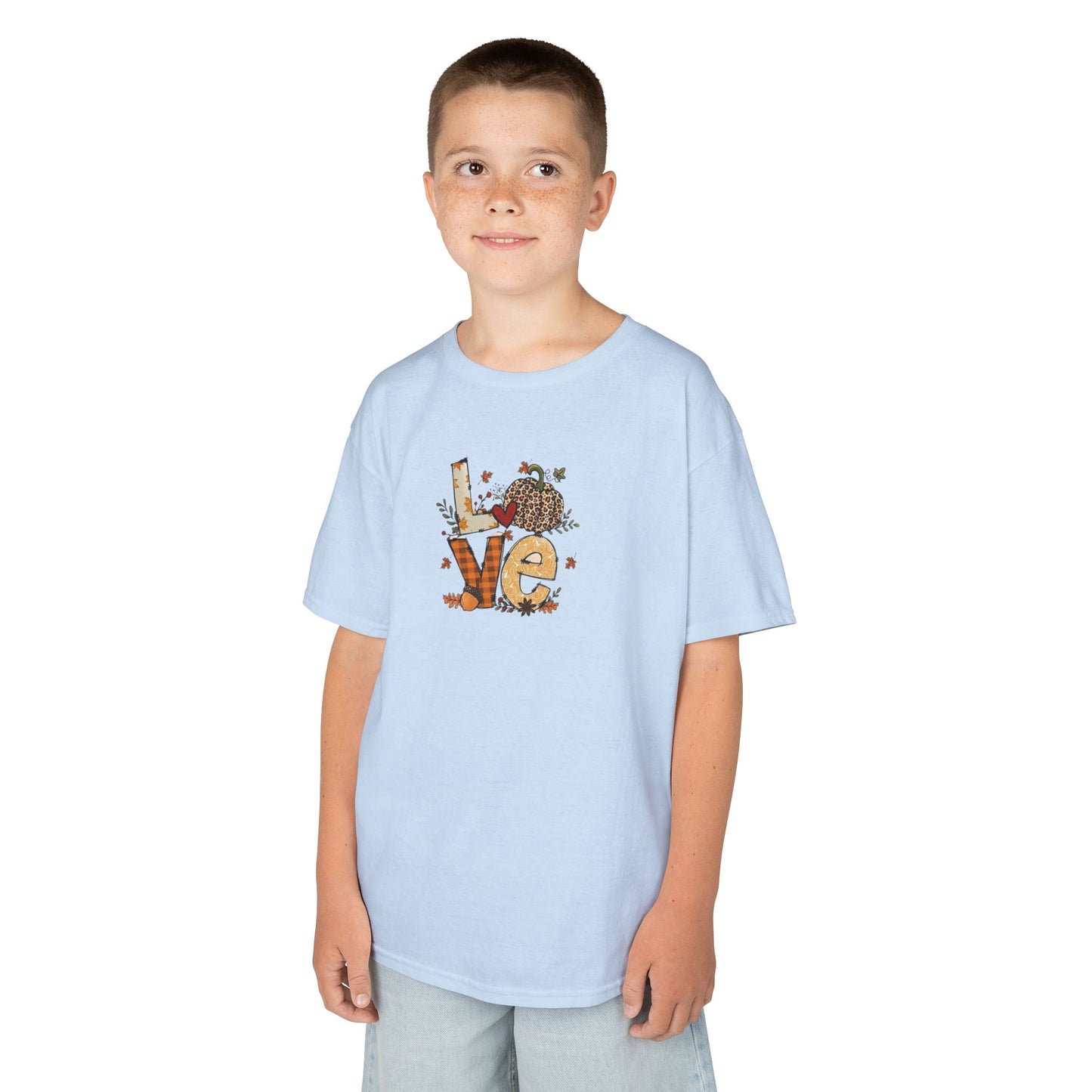 Kids Love Autumn Tee, Cute Kids T-Shirt, Animal Lovers Gift, Eco-Friendly Kids Shirt, Fun Kids Gift, Nature-Themed Apparel