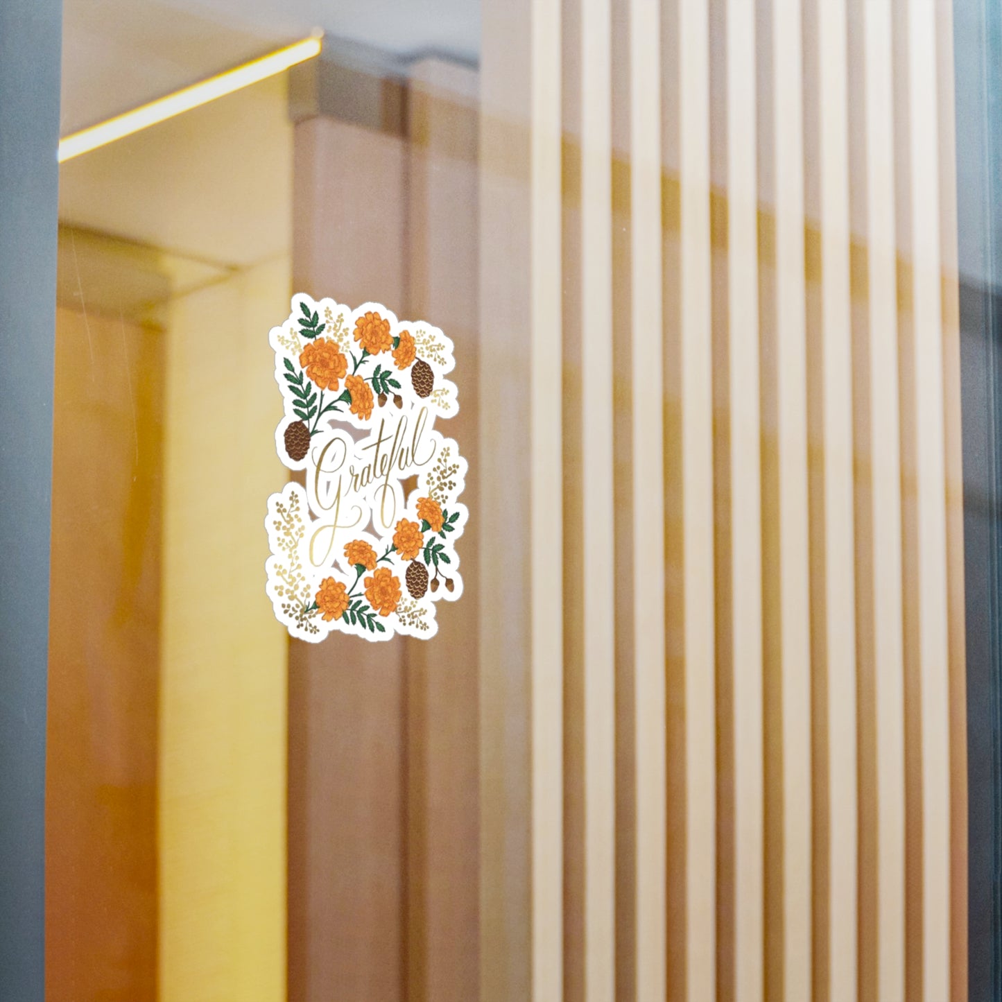 Grateful Floral Vinyl Decals