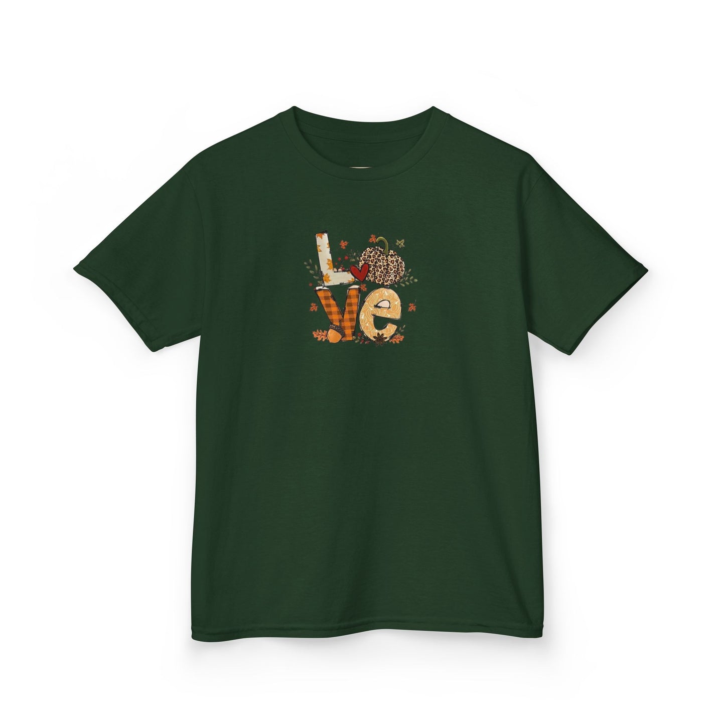 Kids Love Autumn Tee, Cute Kids T-Shirt, Animal Lovers Gift, Eco-Friendly Kids Shirt, Fun Kids Gift, Nature-Themed Apparel