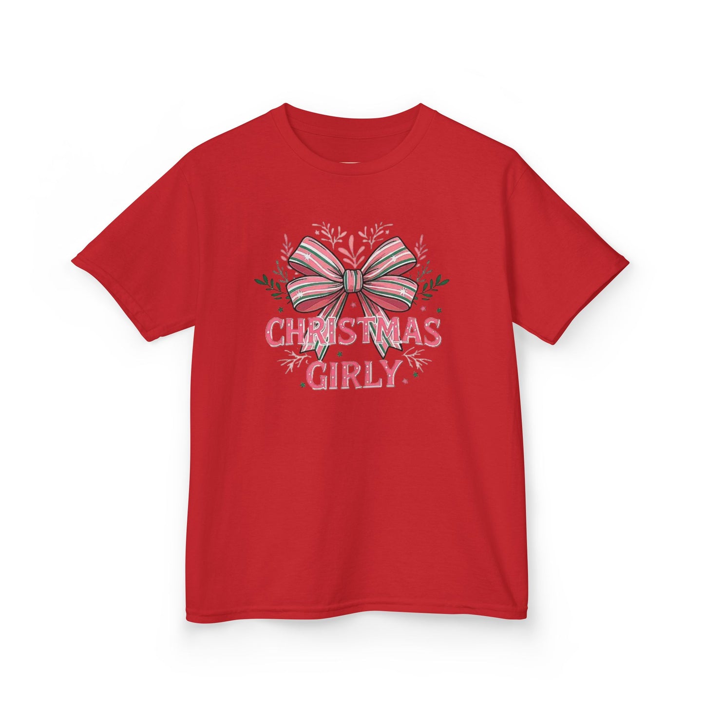 Cute Christmas Tee for Kids, Holiday Gift, Girly T-Shirt, Festive Apparel, Fun Christmas Outfit, Xmas Shirt for Girls