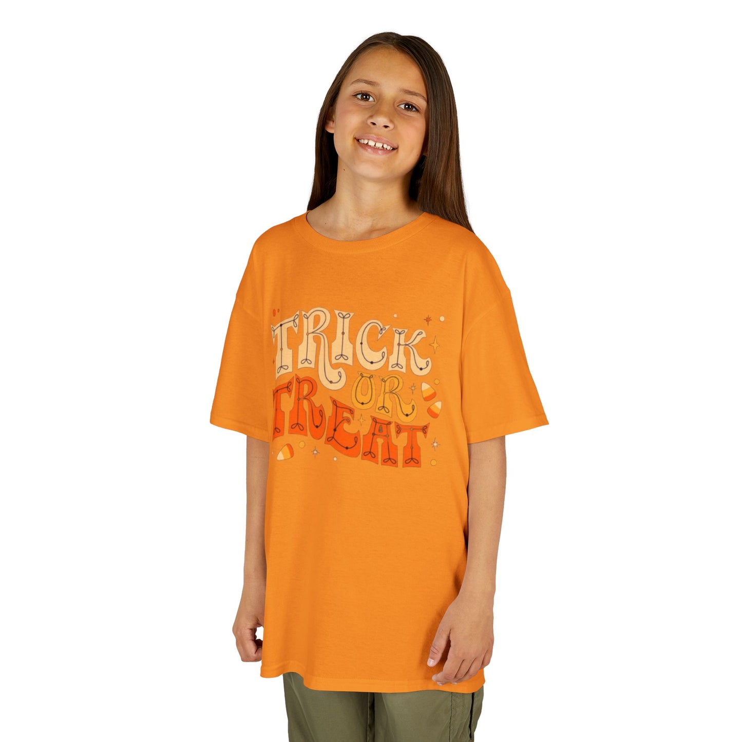 Kids Halloween Tee, Trick or Treat T-Shirt, Halloween Costume Shirt, Spooky Kids Apparel, Fall Festivity Tee