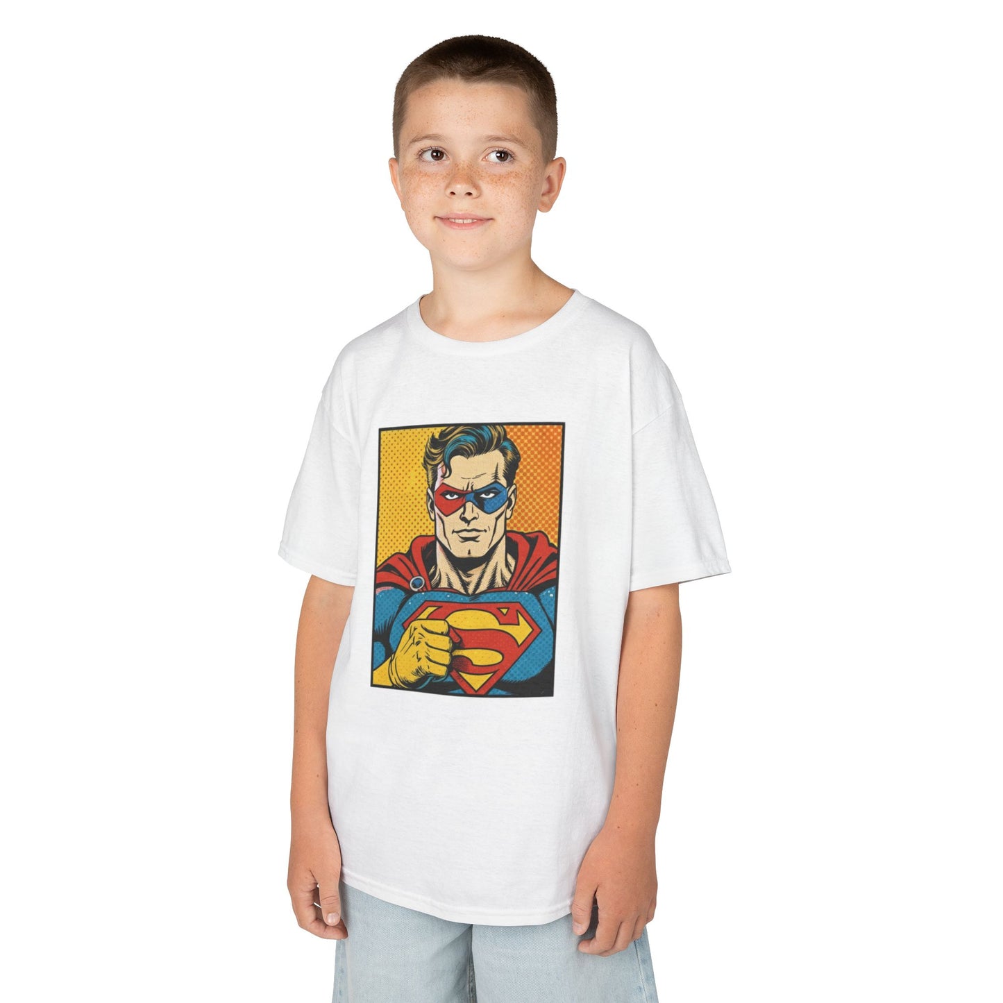 Superhero Kids Tee Shirt, Comic Book Kids Shirt, Fun Kids Apparel, Birthday Gift for Boys, Graphic Tee for Kids