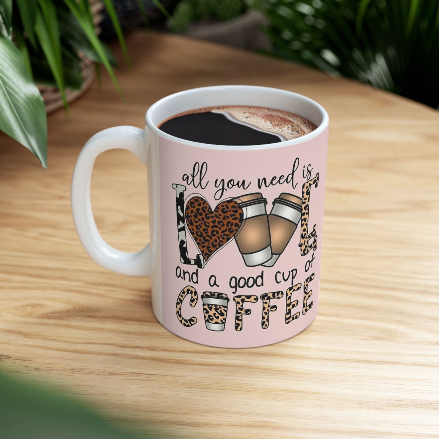 Love & Coffee Ceramic Mug