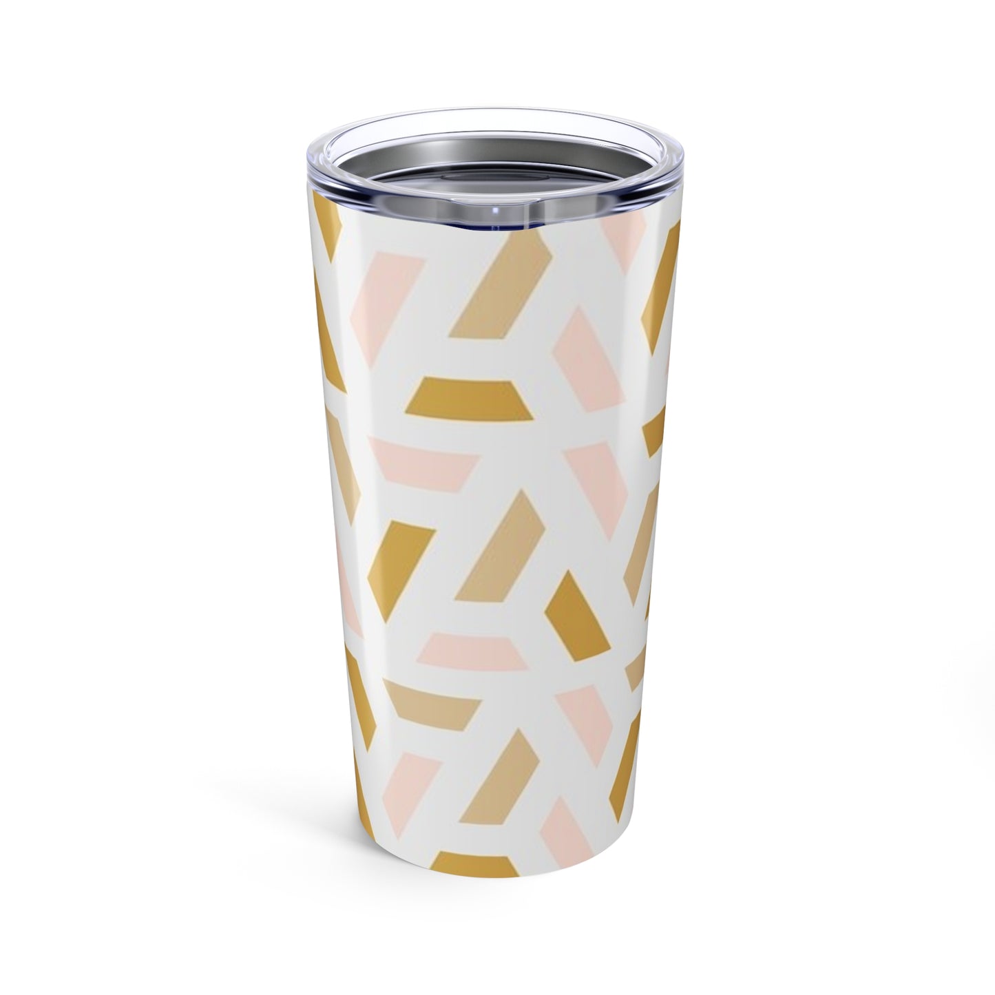 Chic Geometric Tumbler - 20oz Insulated Cup, Perfect for Coffee Lovers, Stylish Travel Mug, Gift for Her, Wedding Favors, Home Decor