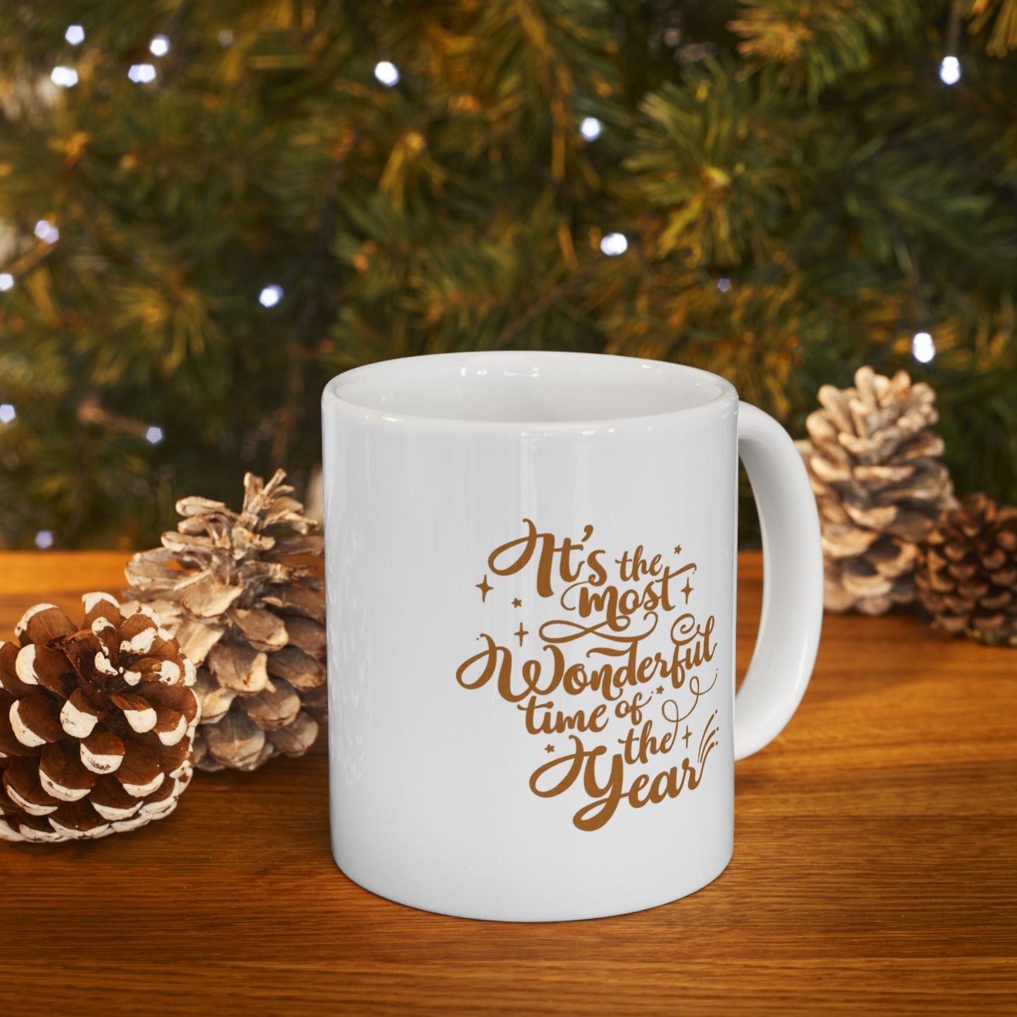 Elegant Holiday Ceramic Mug, Beautiful Quotes Coffee Cup, Gift for Friends, Home Decor, Birthday Present, Motivational Mug