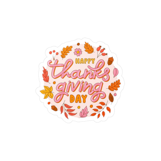 Thanksgiving Kiss-Cut Vinyl Decals