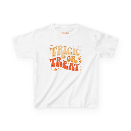 Kids Halloween Tee, Trick or Treat T-Shirt, Halloween Costume Shirt, Spooky Kids Apparel, Fall Festivity Tee
