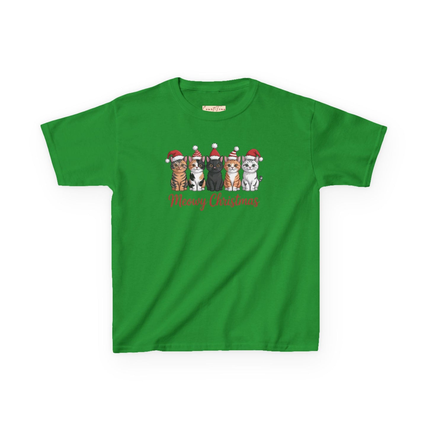 Meowy Christmas Kids Tee