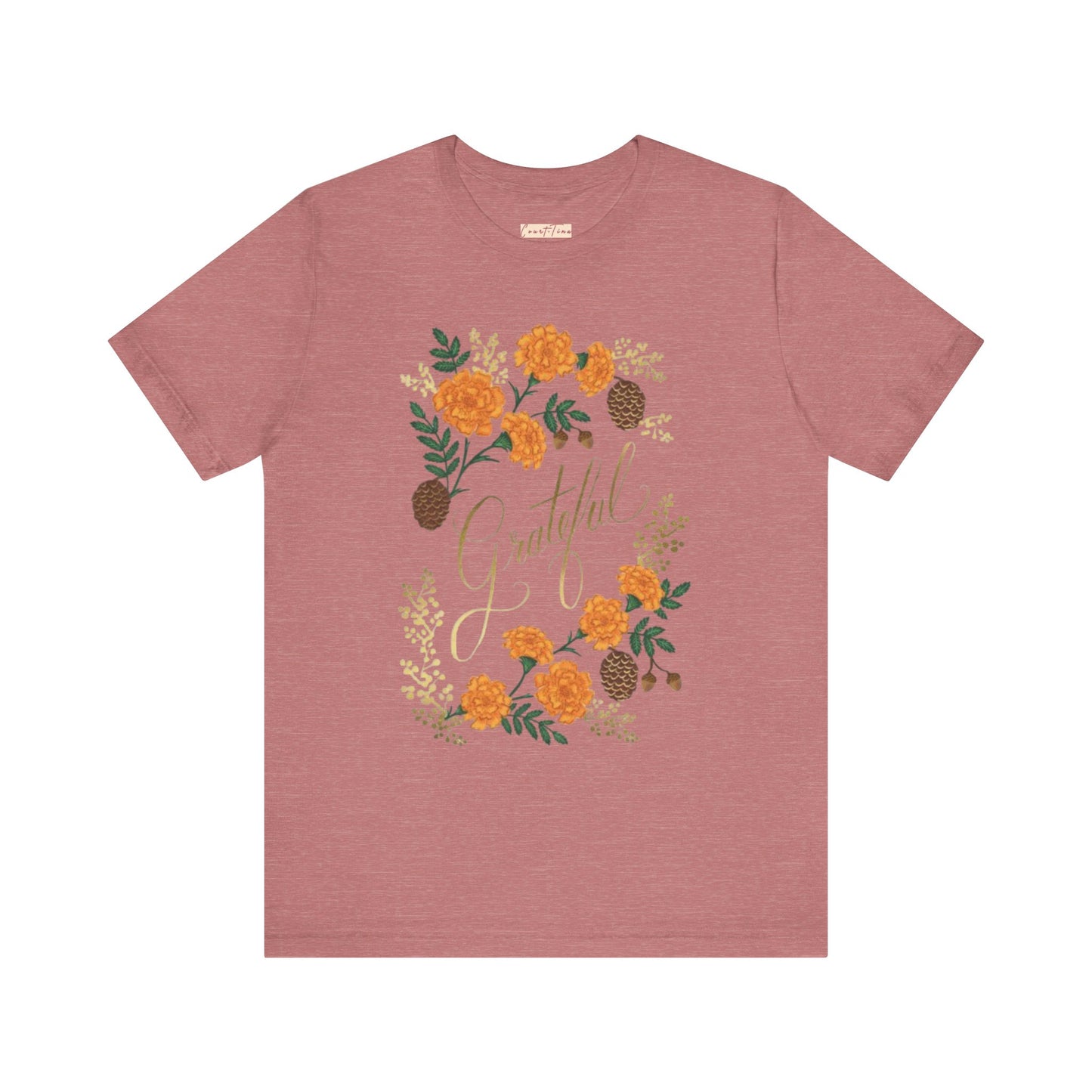 Grateful Floral Short Sleeve Tee