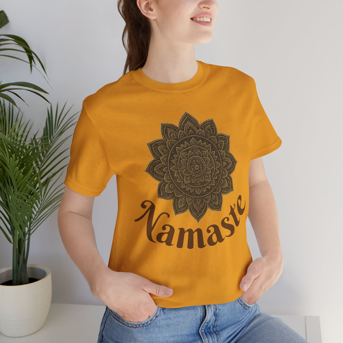 Bohemian Mandala Unisex Jersey Tee - Casual Wear, Graphic T-Shirt, Gift for Yoga Lovers, Spiritual Apparel, Everyday Comfort