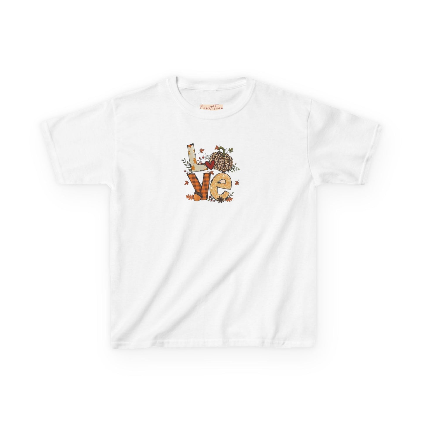 Kids Love Autumn Tee, Cute Kids T-Shirt, Animal Lovers Gift, Eco-Friendly Kids Shirt, Fun Kids Gift, Nature-Themed Apparel