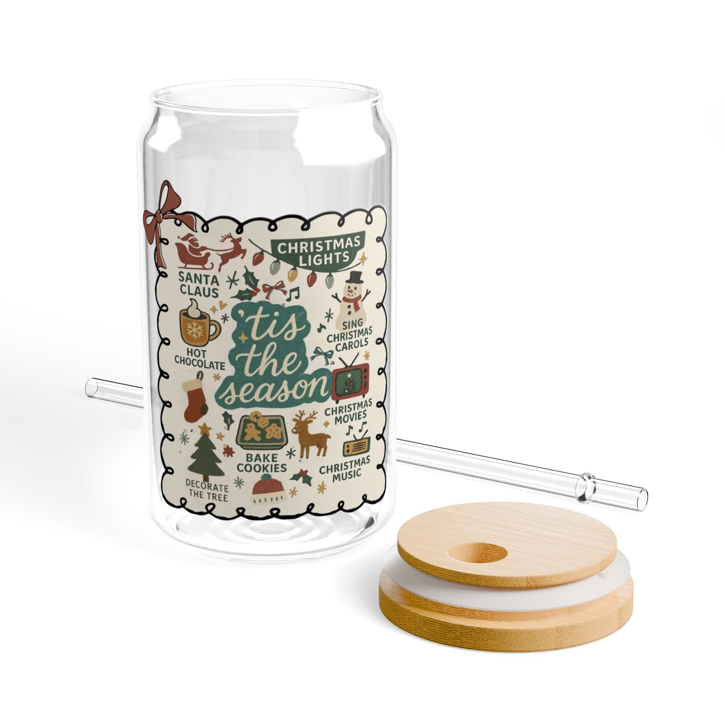 All Things Christmas Glass Sipper