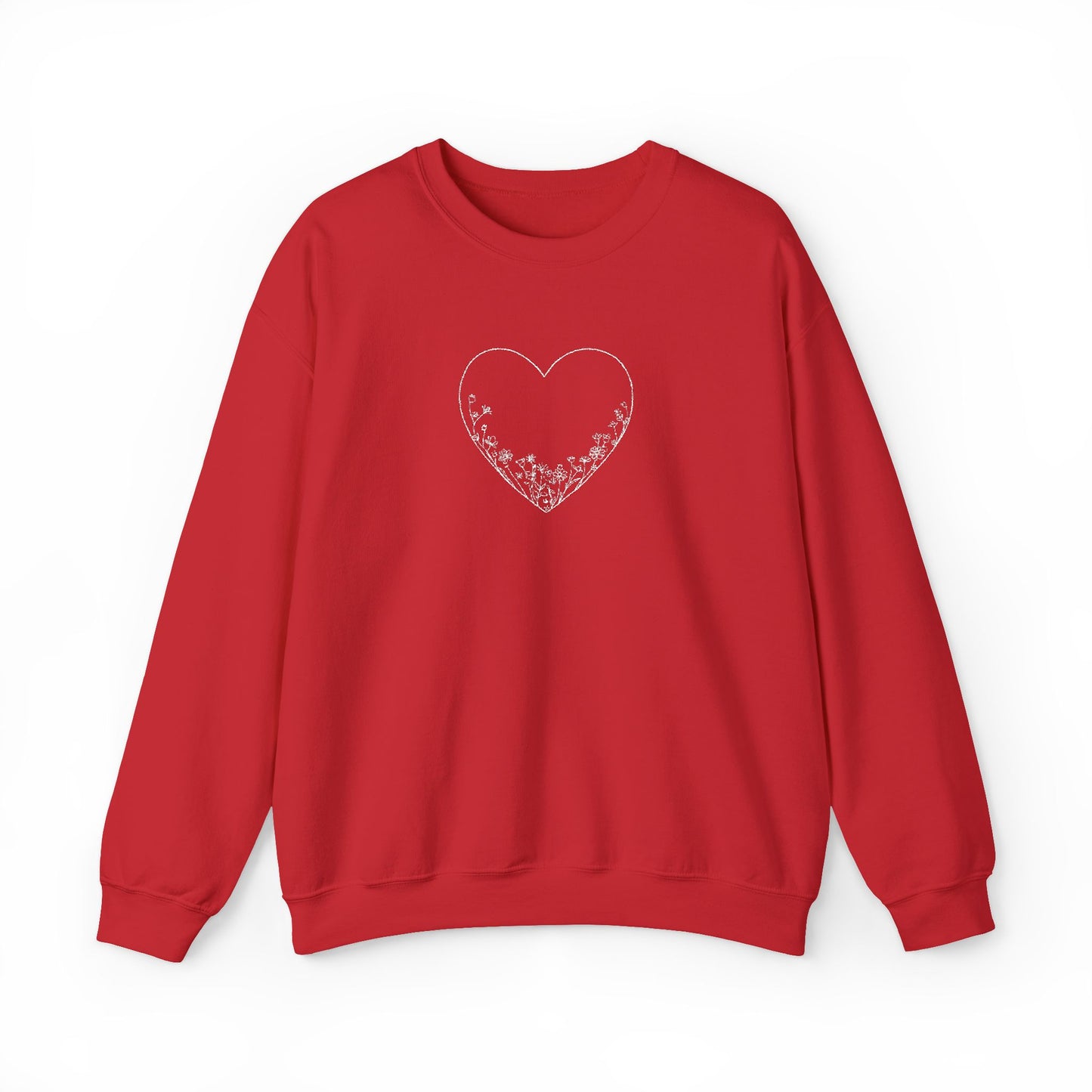 Heartfelt Love Crewneck Sweatshirt - Cozy Gift, Casual Wear, Valentine's Day, Anniversary, Comfort