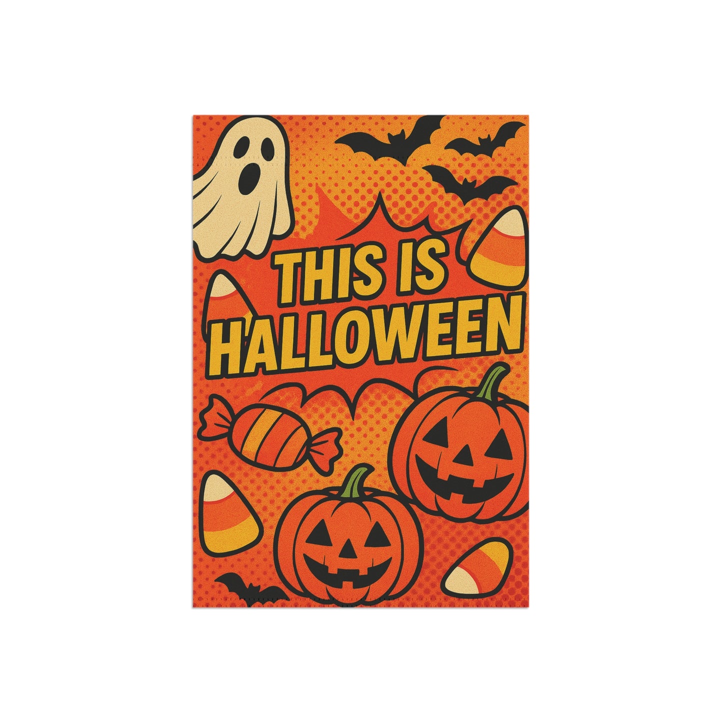 Halloween Garden Banner, Spooky Home Decor, Fall Decorations, Outdoor Halloween Sign, Seasonal Yard Art