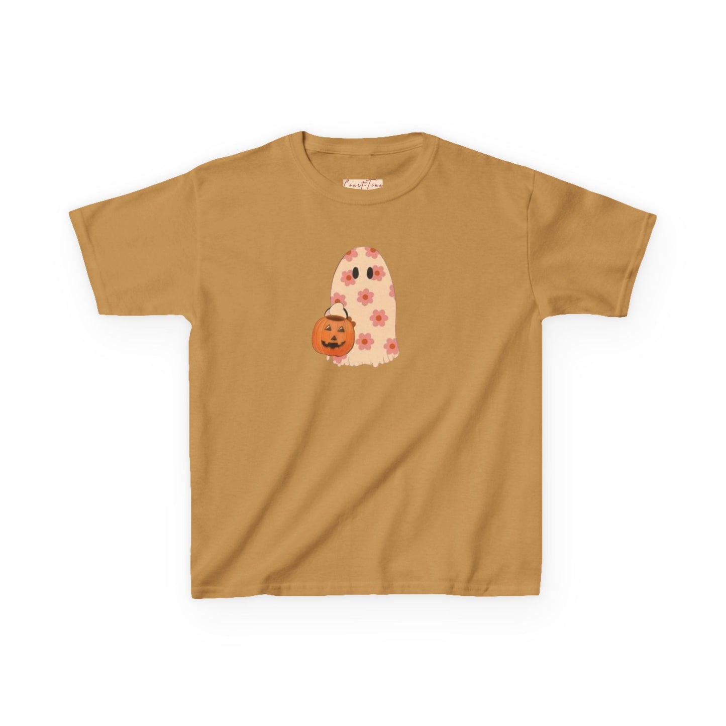 Halloween Kids Tee, Cute Ghost and Pumpkin, Kids Halloween Shirt, Fun Fall Apparel, Trick or Treat Tee, Kids Costume Top