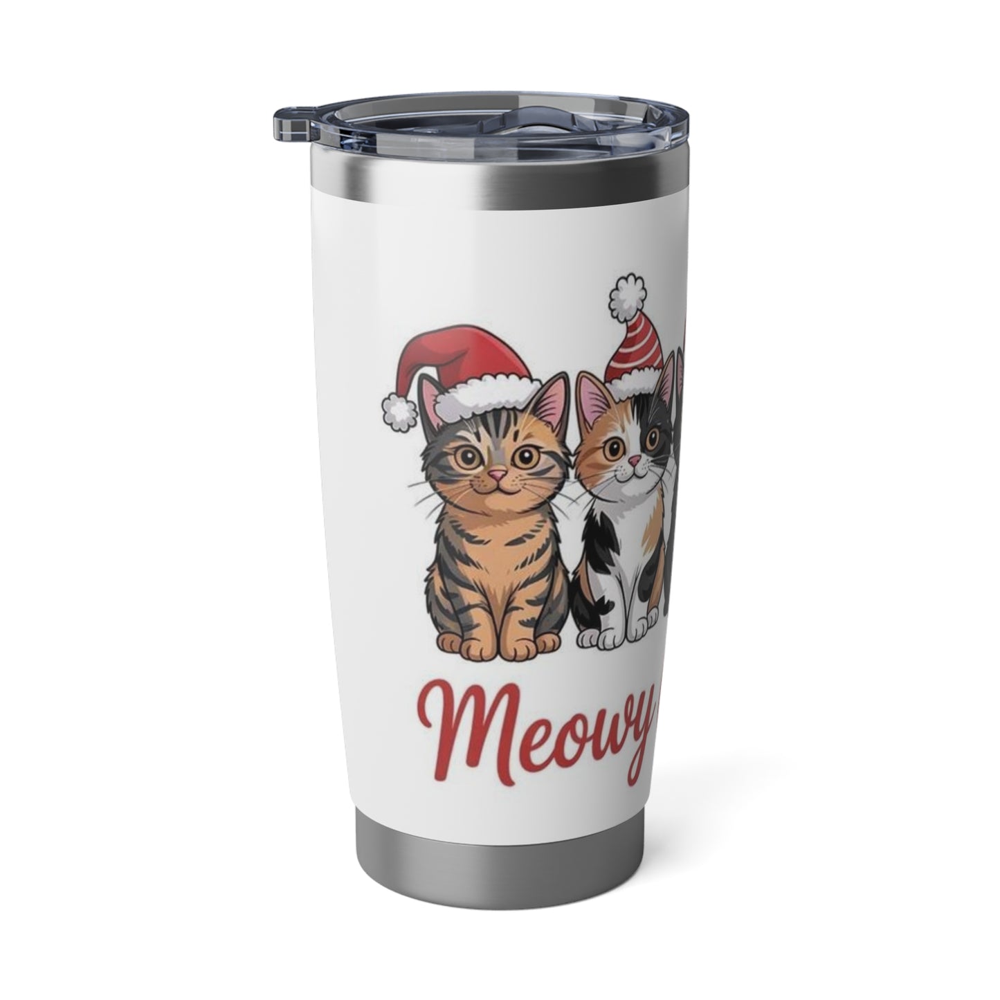 Christmas Cats Tumbler | Cute Cat Travel Mug, Holiday Gift, Pet Lover Cup, Personalized Christmas Mug, Winter Drinkware