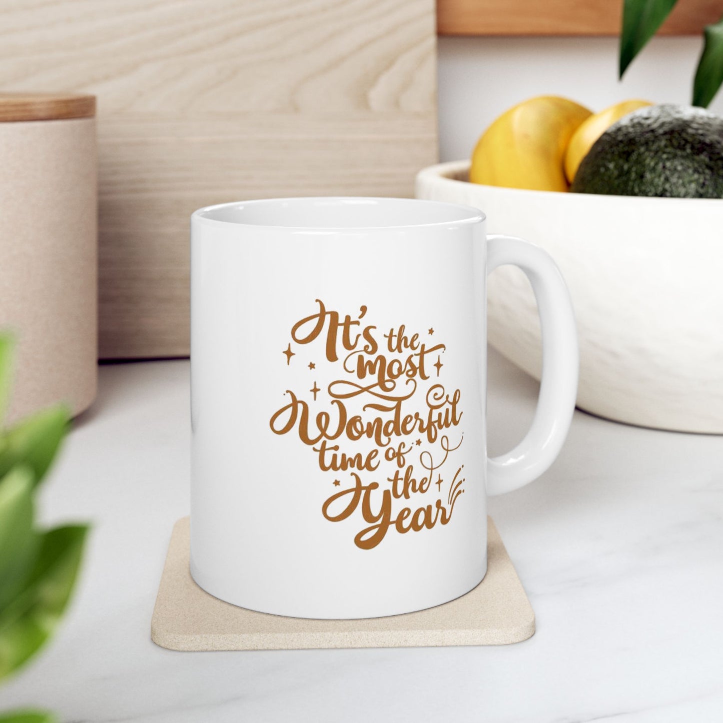 Elegant Holiday Ceramic Mug, Beautiful Quotes Coffee Cup, Gift for Friends, Home Decor, Birthday Present, Motivational Mug