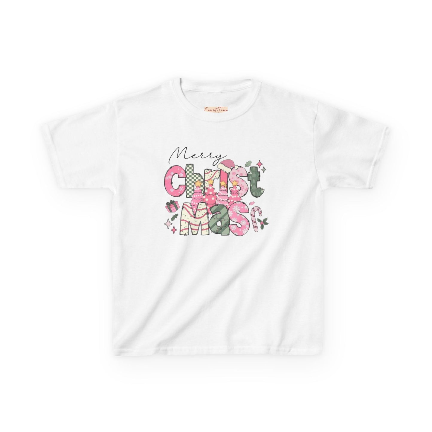 Cute Christmas Tee for Kids, Merry Christmas T-Shirt, Holiday Gift for Children, Xmas Apparel, Festive Kids Shirt