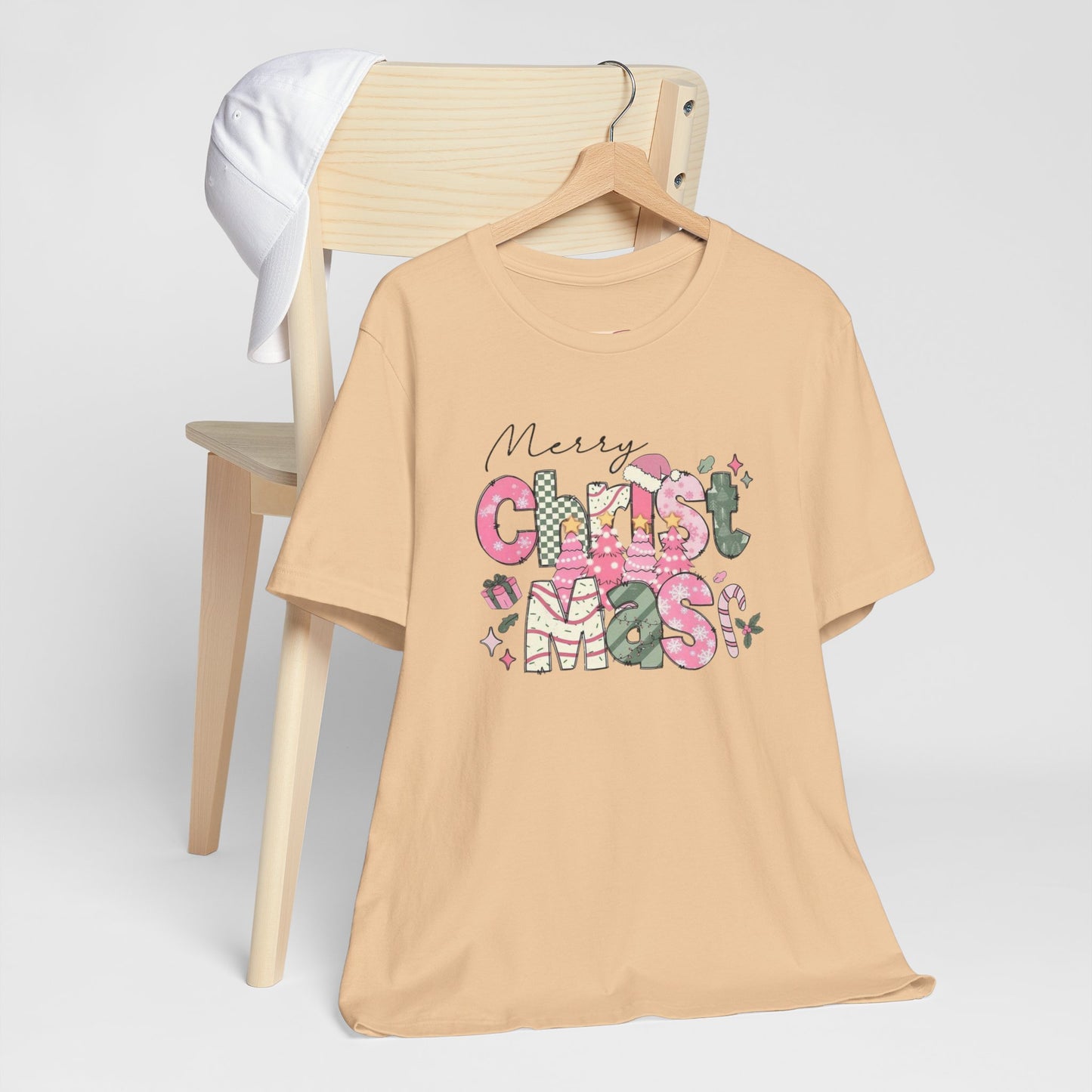 Merry Christmas Tee, Holiday Shirt, Gift for Him/Her, Christmas Apparel, Cozy Xmas T-Shirt, Festive Wear