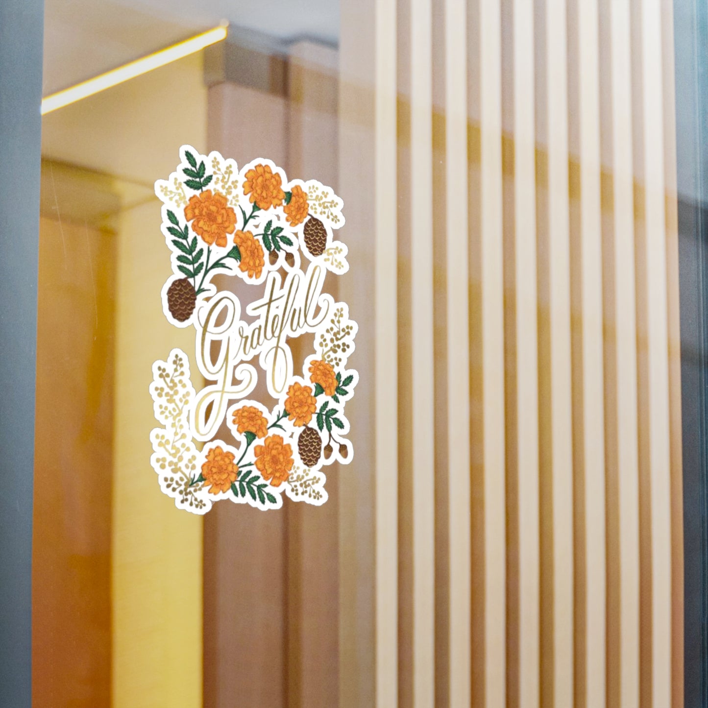 Grateful Floral Vinyl Decals