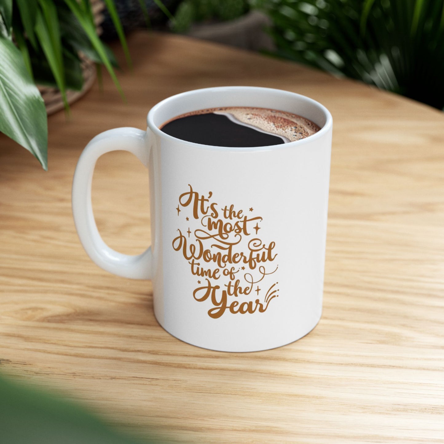 Elegant Holiday Ceramic Mug, Beautiful Quotes Coffee Cup, Gift for Friends, Home Decor, Birthday Present, Motivational Mug