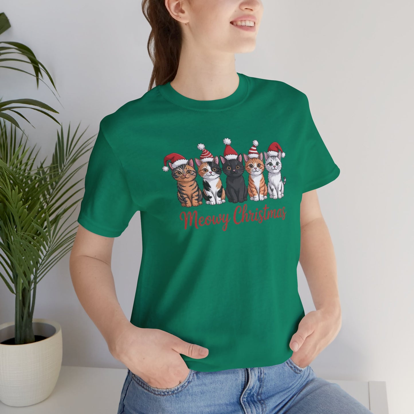 Meowy Christmas Cat T-Shirt