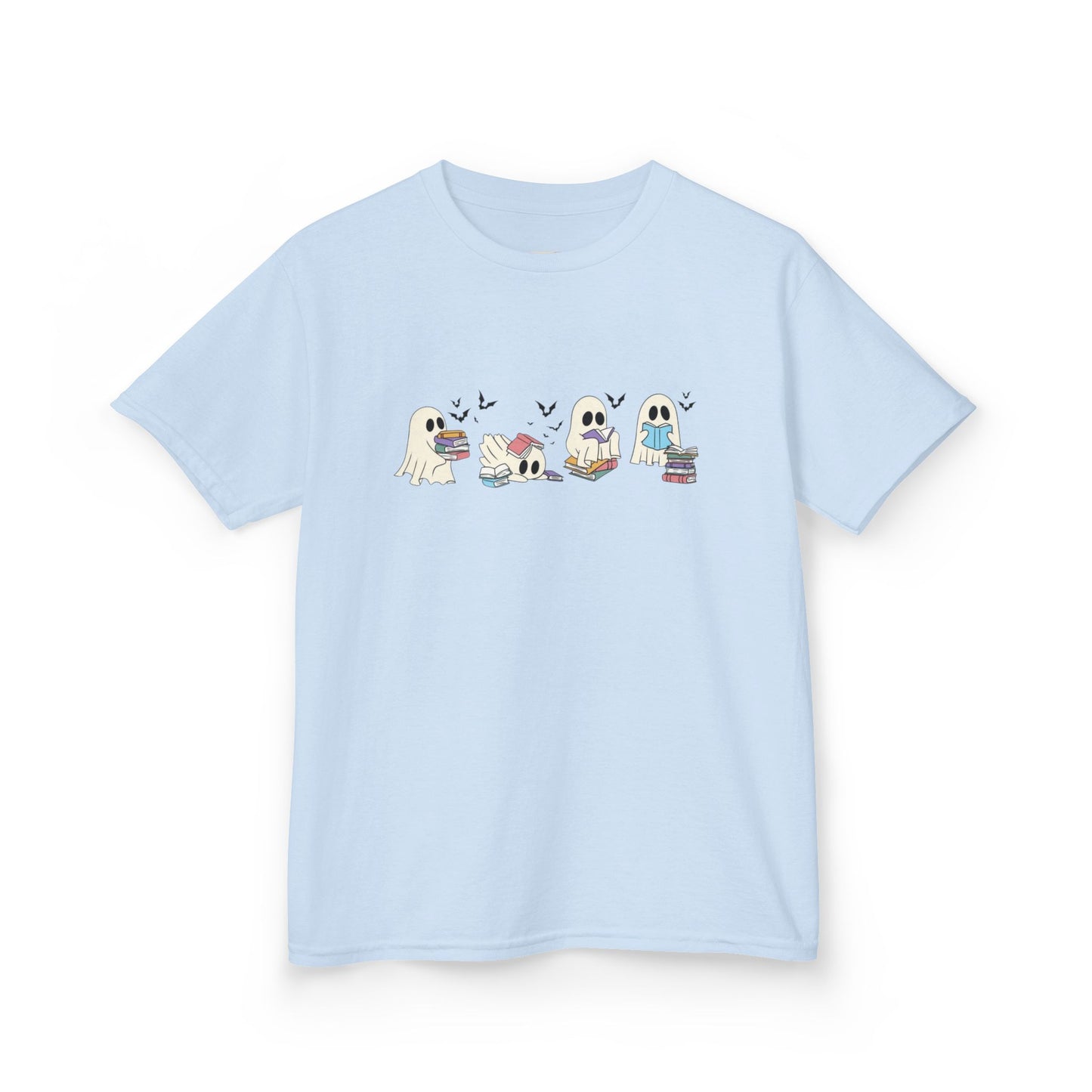 Kids Tee - Reading Ghost Fun & Playful Cotton Shirt for Boys & Girls, Kids' Gift, Birthday, Everyday Wear, Cute Animal Design