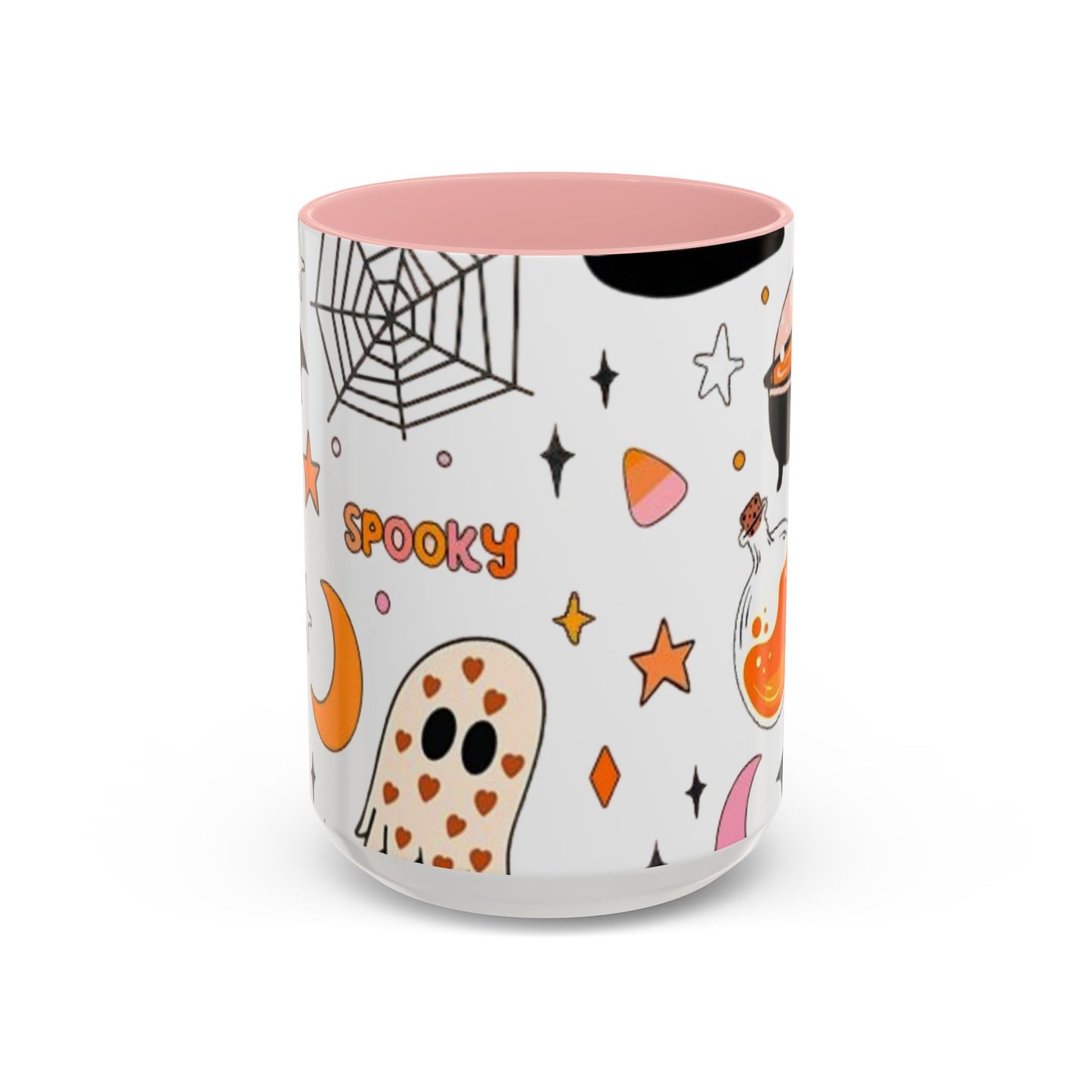 Halloween Accent Coffee Mug - Spooky Cute Designs, Perfect for Fall Décor, Pumpkin, Trick-or-Treat, Autumn Gift, Kids & Adults