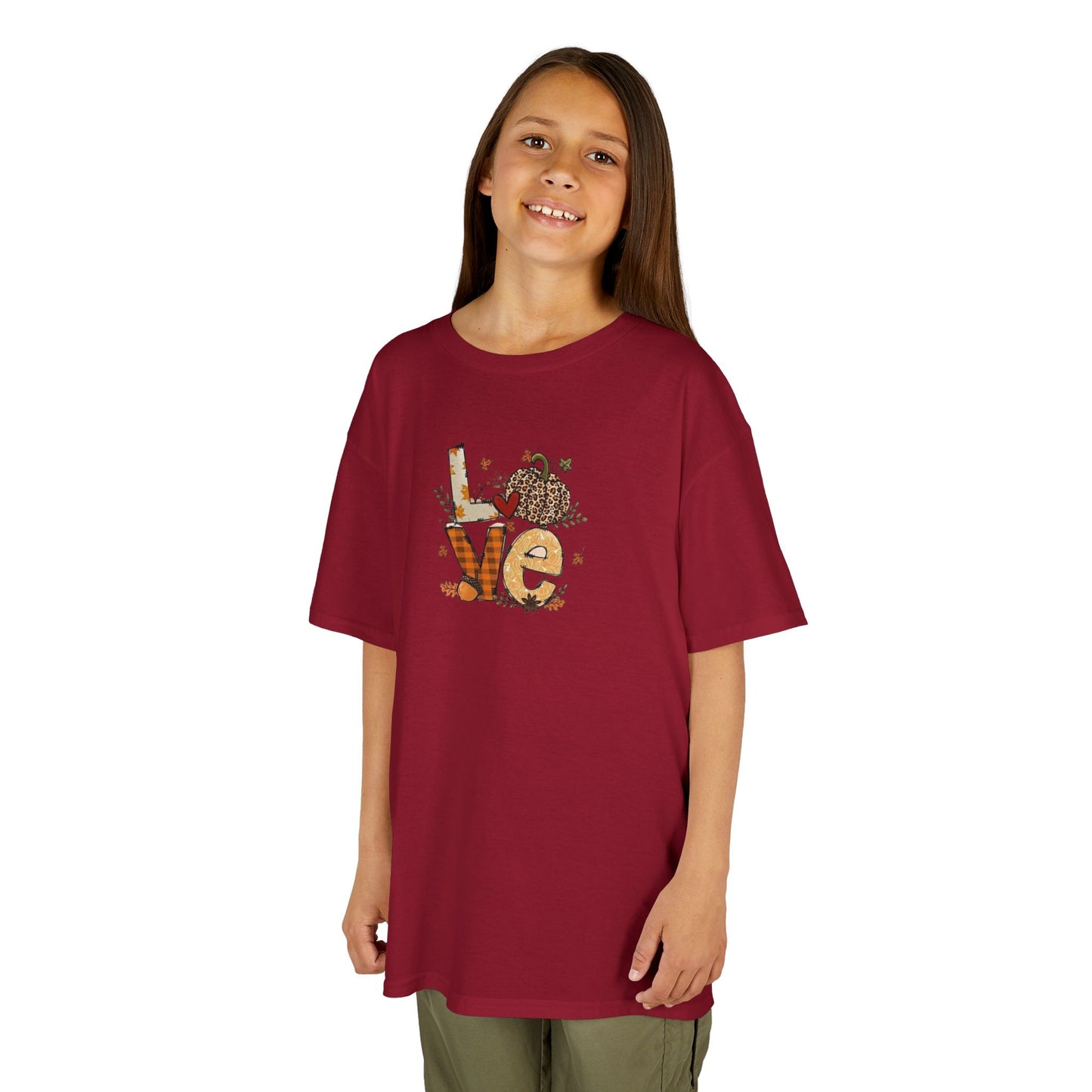 Kids Love Autumn Tee, Cute Kids T-Shirt, Animal Lovers Gift, Eco-Friendly Kids Shirt, Fun Kids Gift, Nature-Themed Apparel