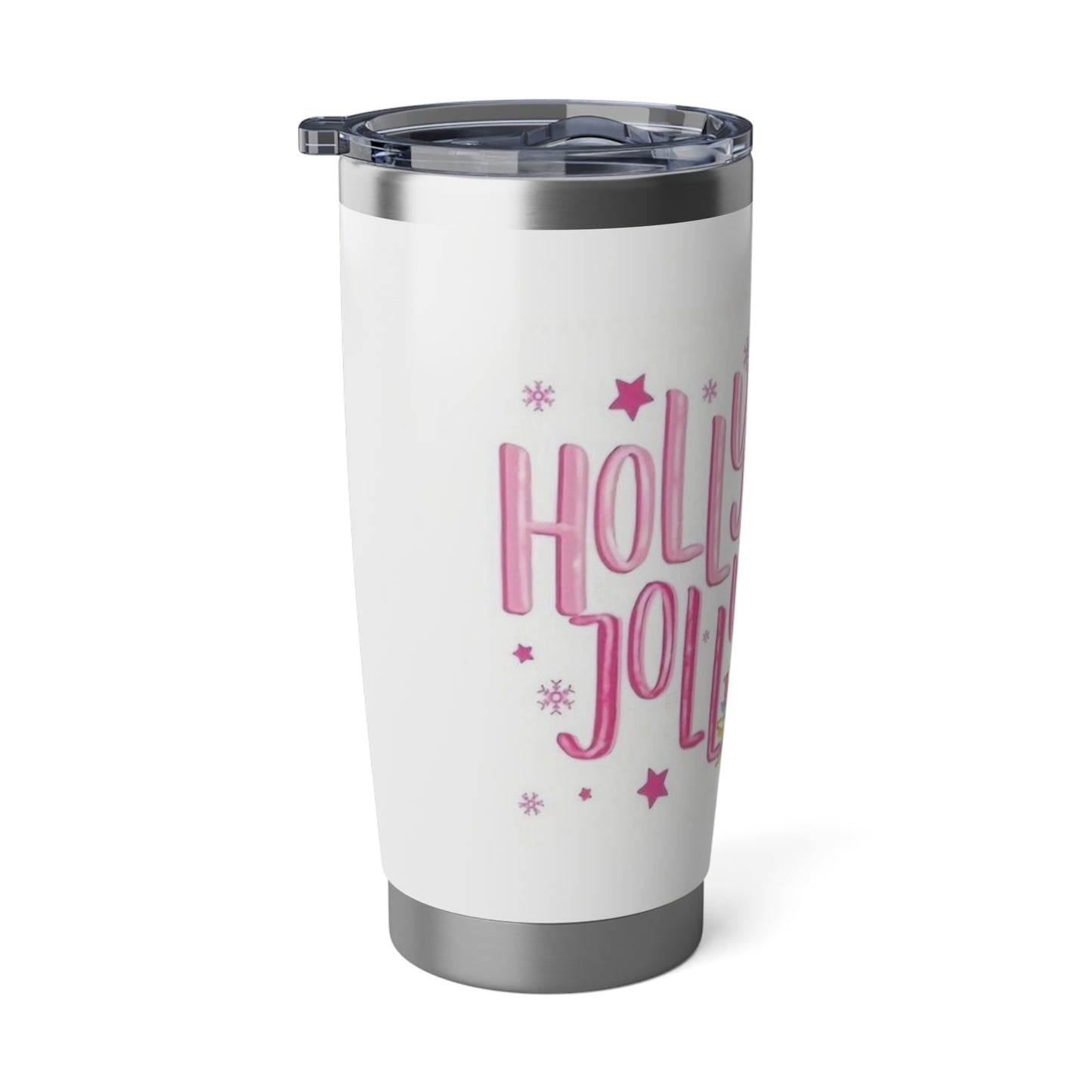 Holly Jolly 20oz Tumbler | Holiday Travel Mug, Christmas Gift, Eco-Friendly Cup, Reusable Drinkware, Cute Beverage Container
