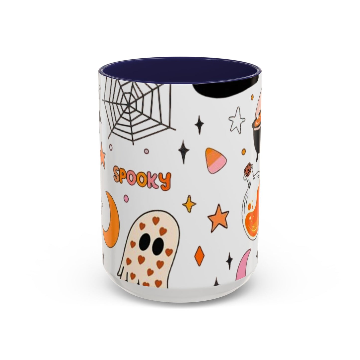 Halloween Accent Coffee Mug - Spooky Cute Designs, Perfect for Fall Décor, Pumpkin, Trick-or-Treat, Autumn Gift, Kids & Adults