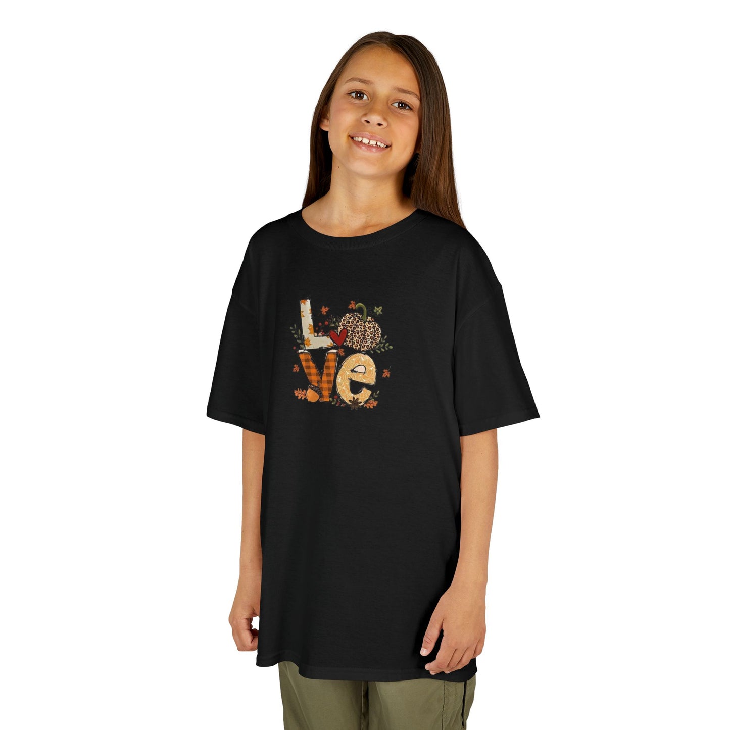 Kids Love Autumn Tee, Cute Kids T-Shirt, Animal Lovers Gift, Eco-Friendly Kids Shirt, Fun Kids Gift, Nature-Themed Apparel