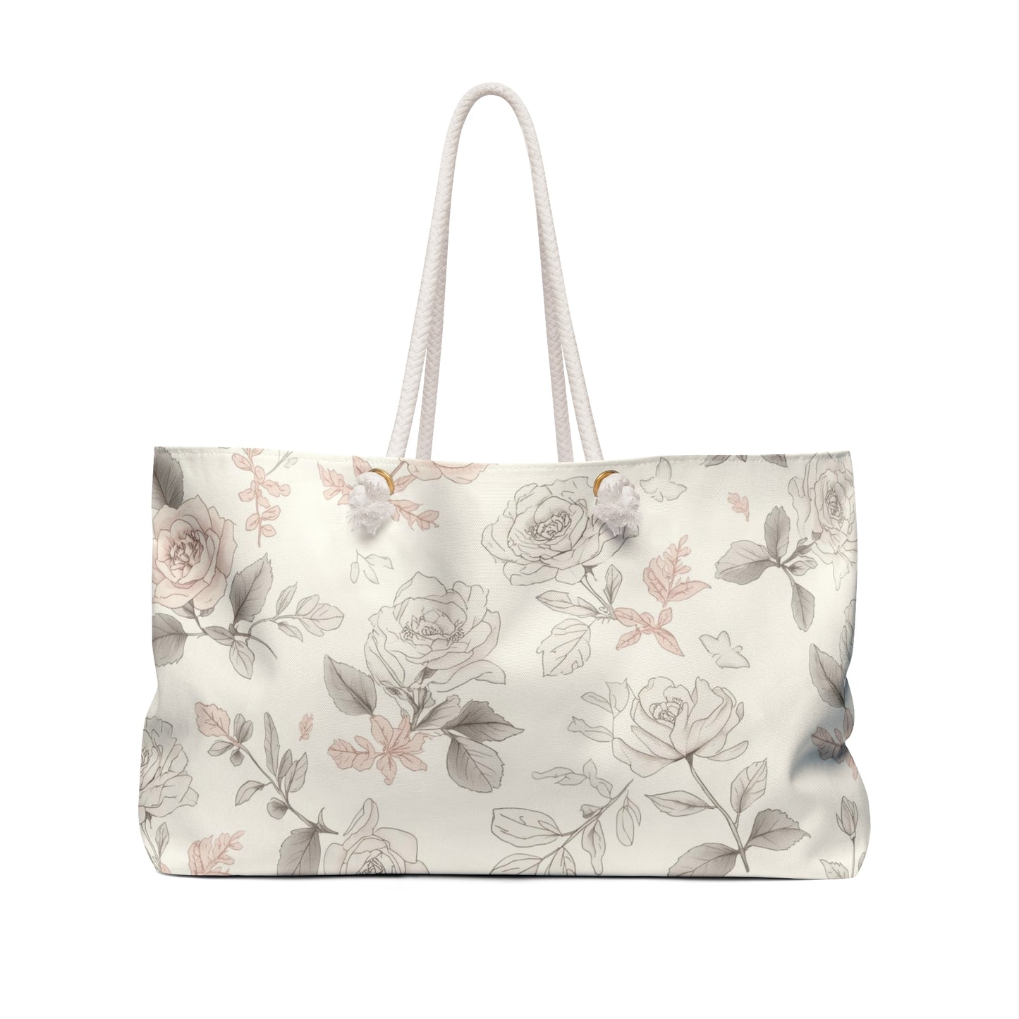 Floral Weekender Bag | Stylish Travel Tote for Getaways, Beach Days, Gym, Yoga, Shopping, Gift Ideas