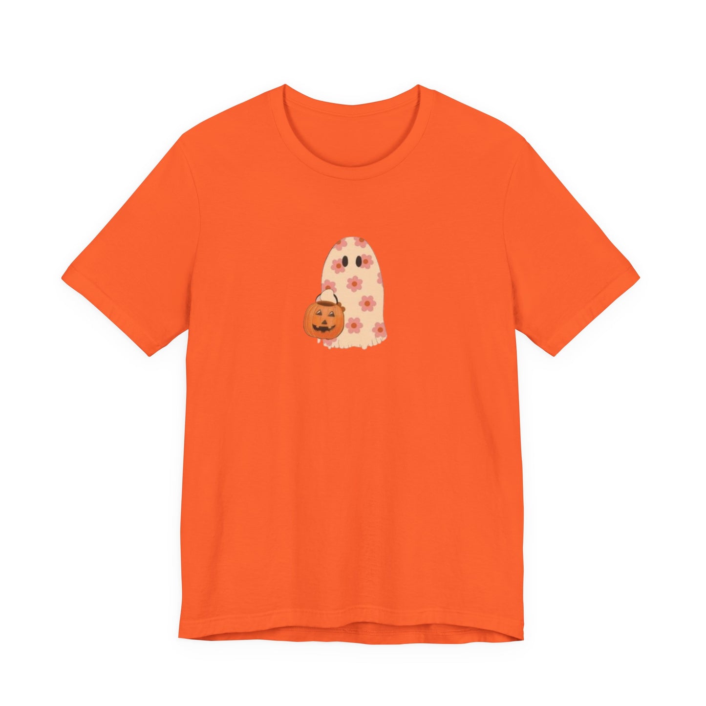 Halloween Ghost Tee, Cute Halloween Shirt, Pumpkin T-Shirt, Unisex Casual Wear, Spooky Season Apparel, Comfortable  Tee