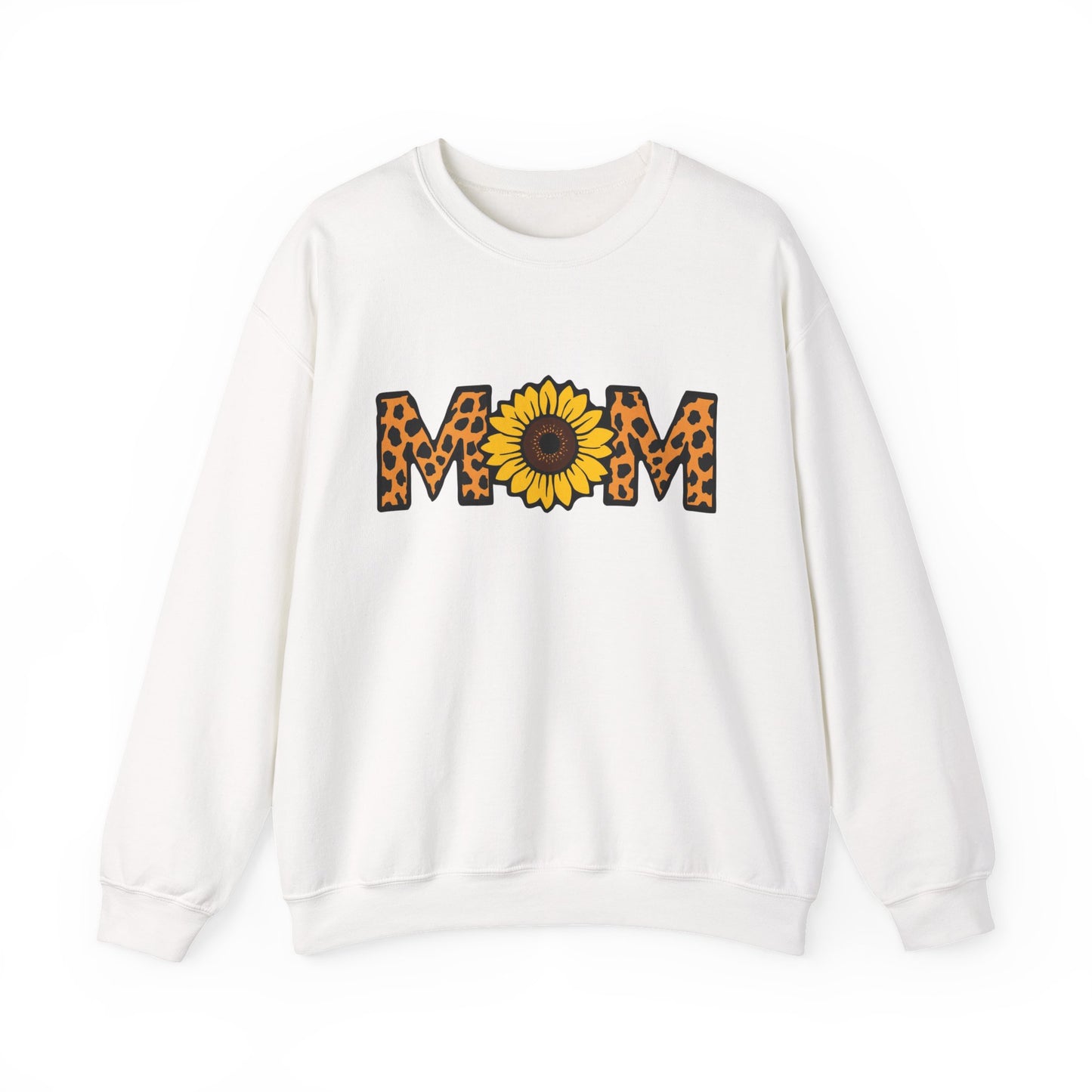 Sunflower Mom Crewneck Sweatshirt, Cozy Gift for Mothers, Mother's Day Apparel, Birthday Gift, Stylish Casual Wear