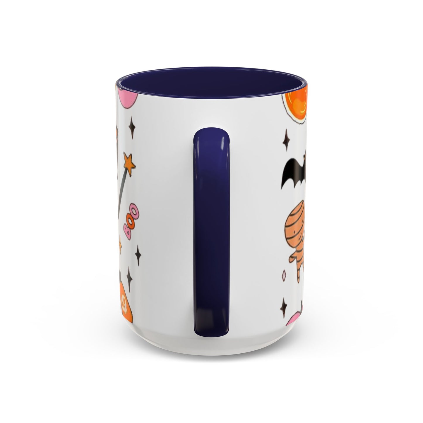 Halloween Accent Coffee Mug - Spooky Cute Designs, Perfect for Fall Décor, Pumpkin, Trick-or-Treat, Autumn Gift, Kids & Adults