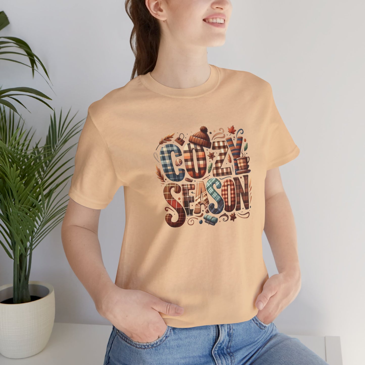 Cozy Season Tee, Comfortable Unisex Shirt for Fall, Autumn Outfit, Gift for Thanksgiving, Casual Wear, Seasonal T-Shirt