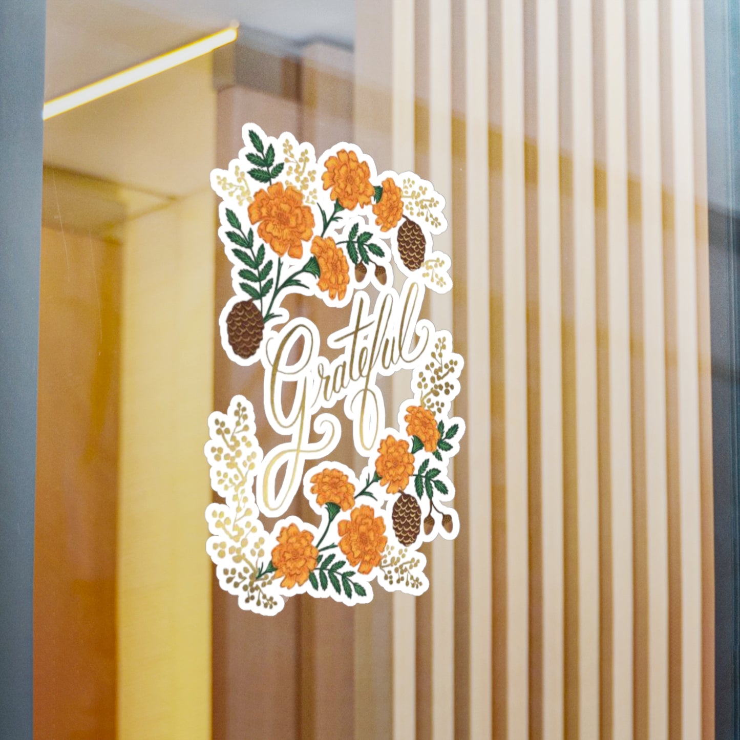 Grateful Floral Vinyl Decals